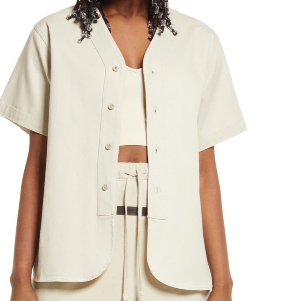 Essentials Fear of God stretch cotton baseball shirt